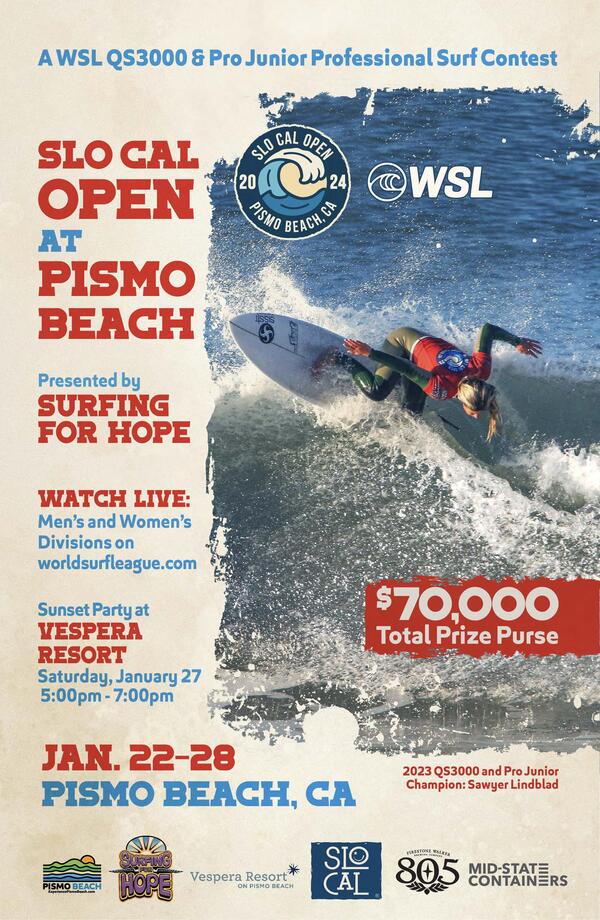2024 SLO CAL Open at Pismo Beach Surfing for Hope